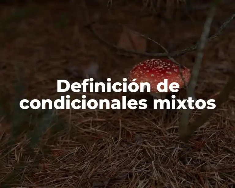 Definición de condicionales mixtos