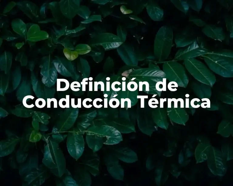 Definición de Conducción Térmica