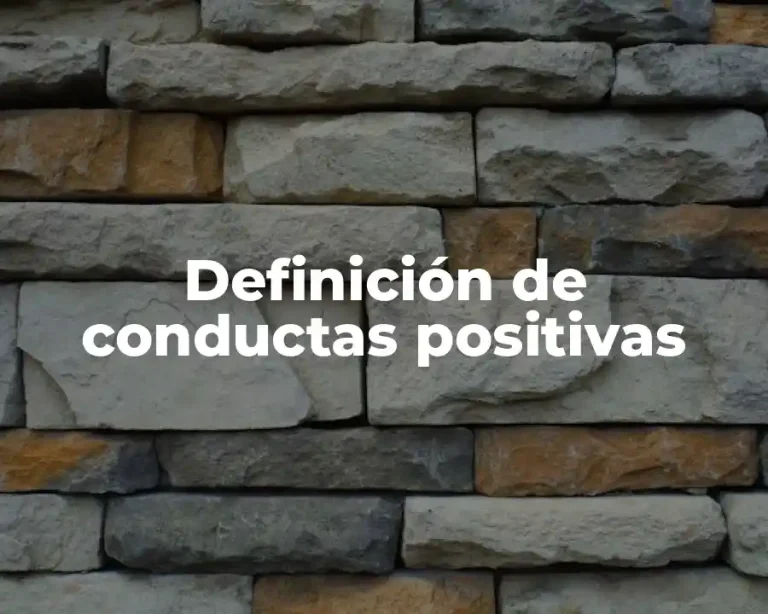 Definición de conductas positivas