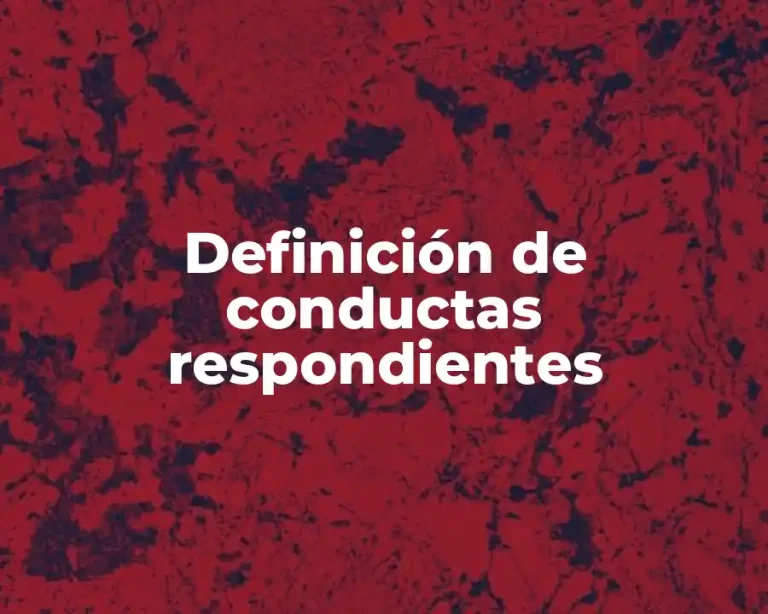 Definición de conductas respondientes