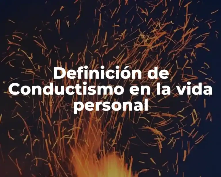 Definición de Conductismo en la vida personal