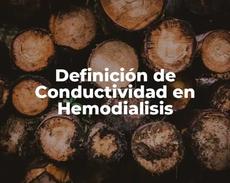 Definición de Conductividad en Hemodialisis