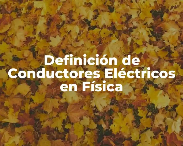 Definición de Conductores Eléctricos en Física