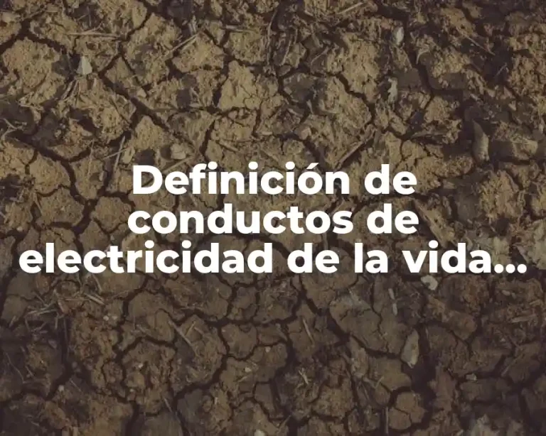 Definición de conductos de electricidad de la vida cotidiana
