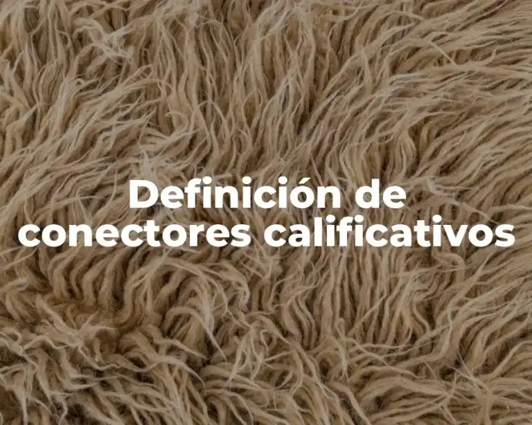 Definición de conectores calificativos