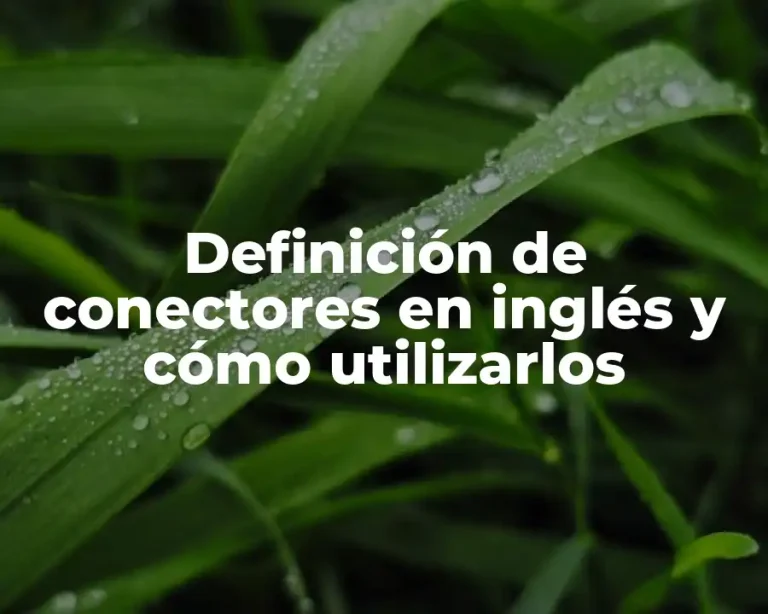Definición de conectores en inglés y cómo utilizarlos
