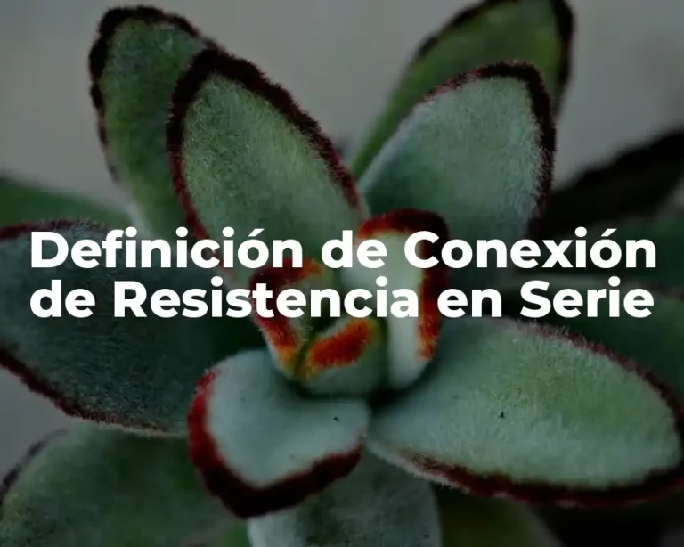 Definición de Conexión de Resistencia en Serie