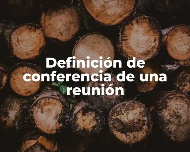 Definición de conferencia de una reunión
