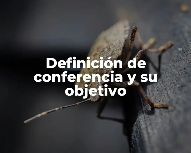 Definición de conferencia y su objetivo
