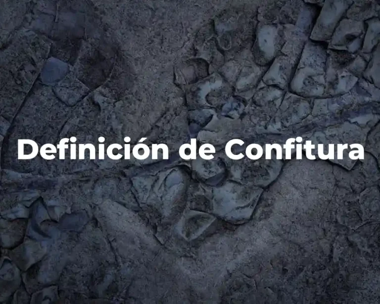 Definición de Confitura