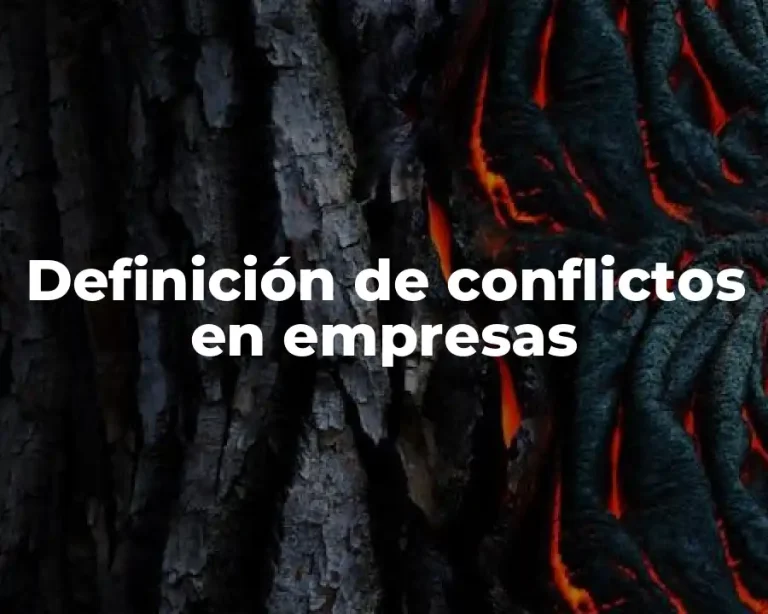 Definición de conflictos en empresas