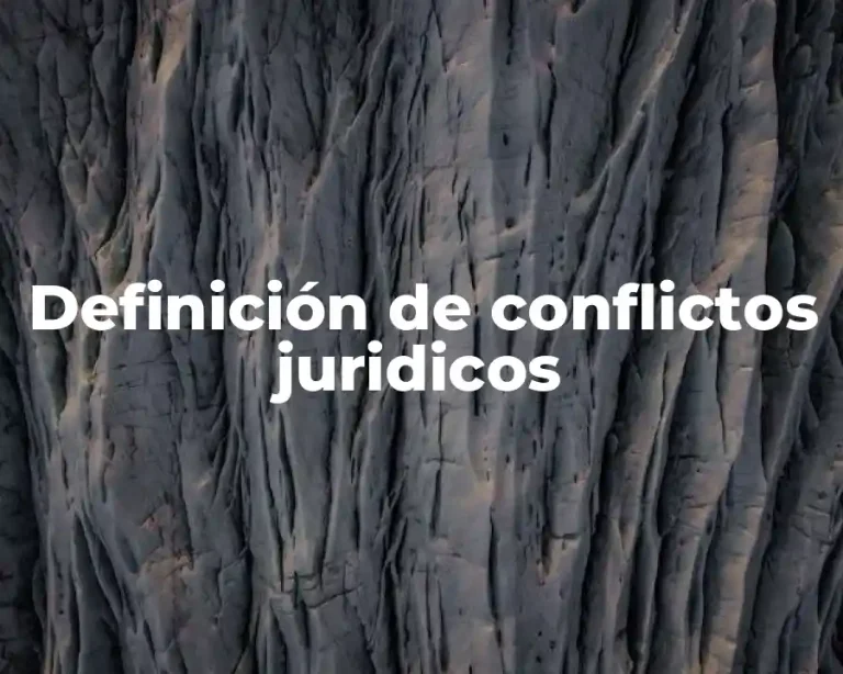 Definición de conflictos juridicos
