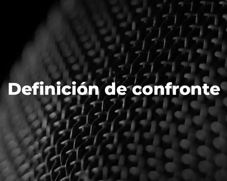 Definición de confronte