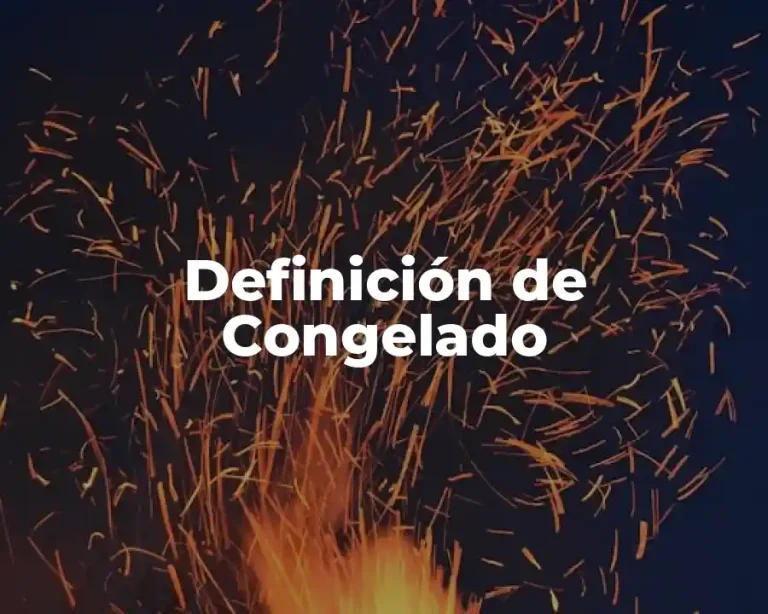 Definición de Congelado