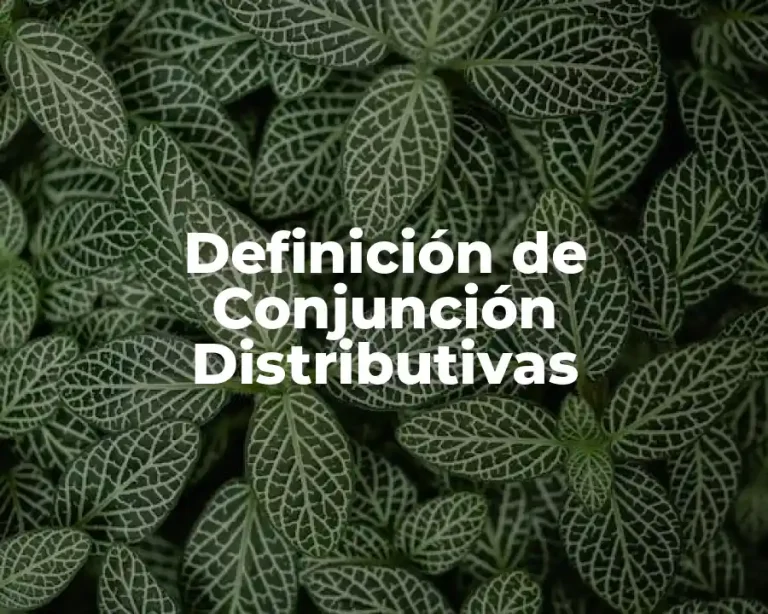 Definición de Conjunción Distributivas