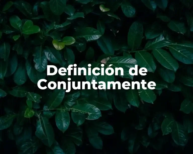 Definición de Conjuntamente