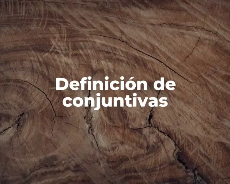 Definición de conjuntivas