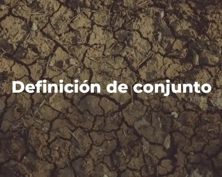 Definición de conjunto