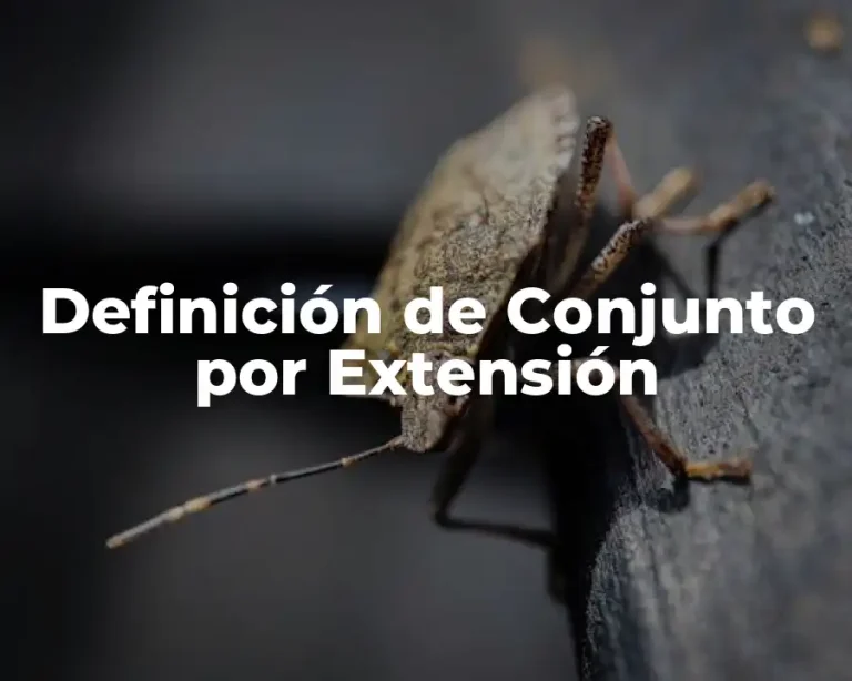 Definición de Conjunto por Extensión