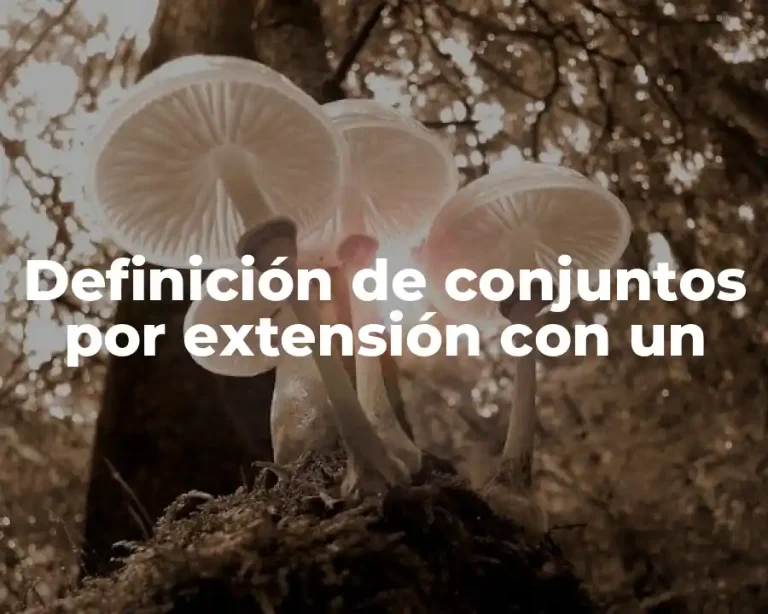 Definición de conjuntos por extensión con un