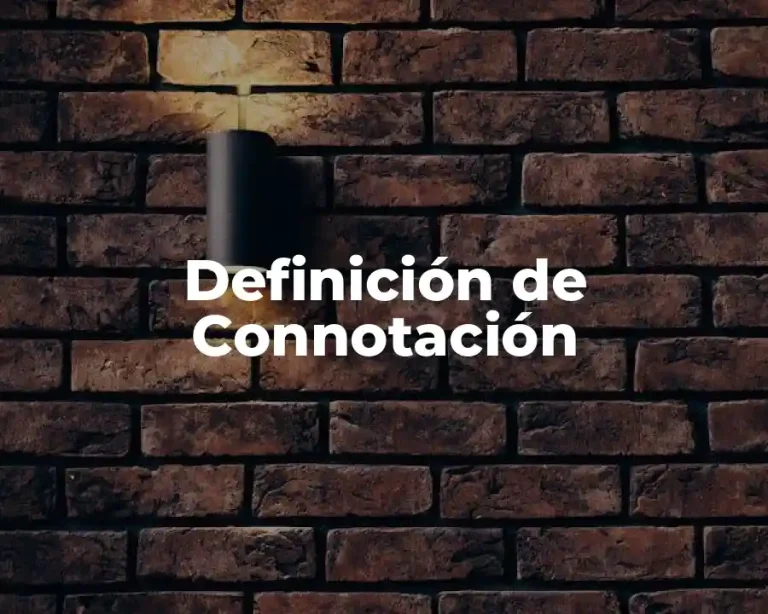 Definición de Connotación
