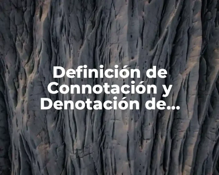 Definición de Connotación y Denotación de Imágenes