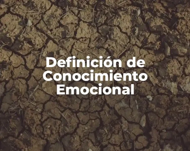 Definición de Conocimiento Emocional