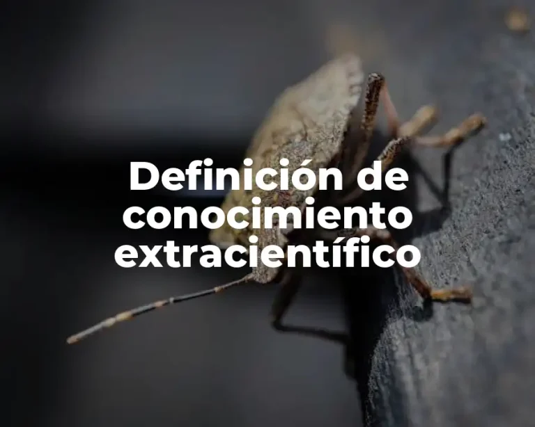 Definición de conocimiento extracientífico