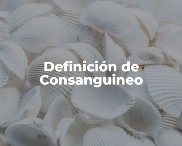 Definición de Consanguineo
