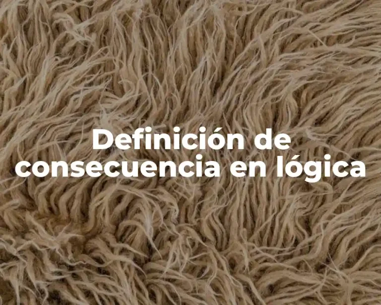 Definición de consecuencia en lógica