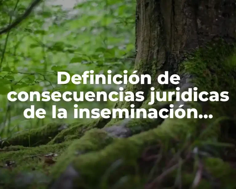 Definición de consecuencias juridicas de la inseminación artificial