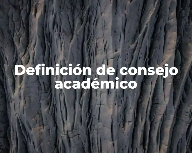 Definición de consejo académico