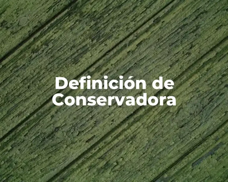 Definición de Conservadora