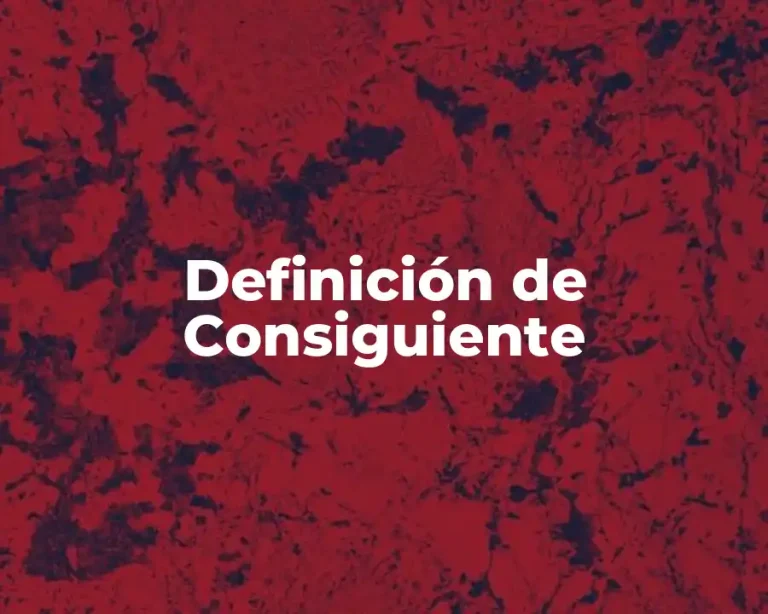Definición de Consiguiente