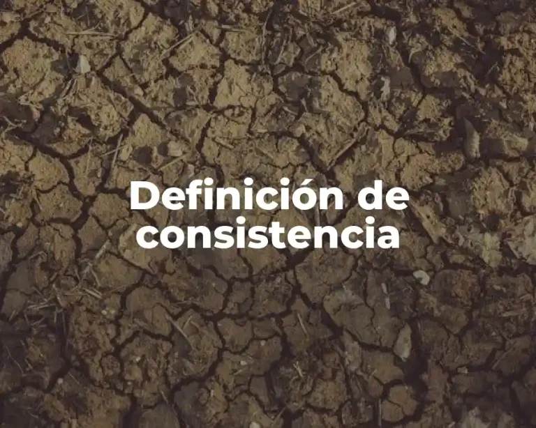 Definición de consistencia