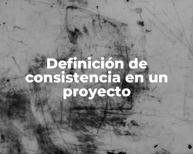 Definición de consistencia en un proyecto