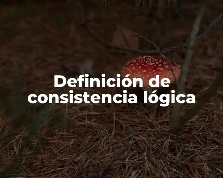 Definición de consistencia lógica