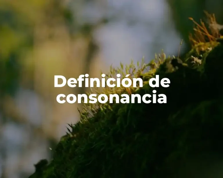 Definición de consonancia