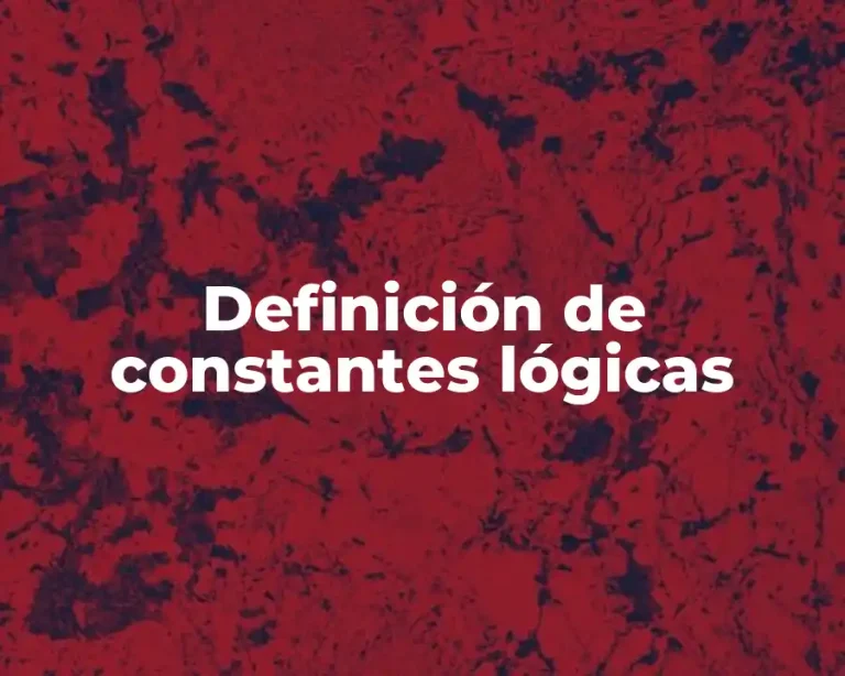 Definición de constantes lógicas