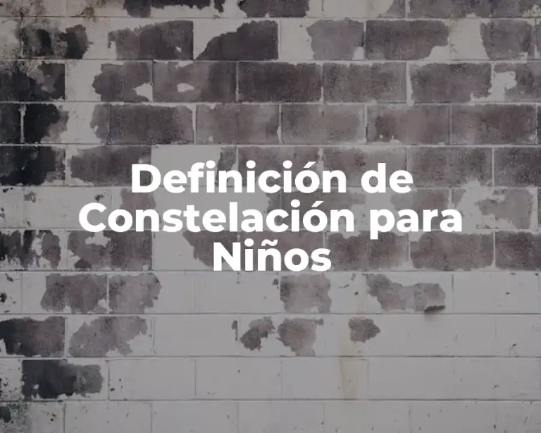 Definición de Constelación para Niños