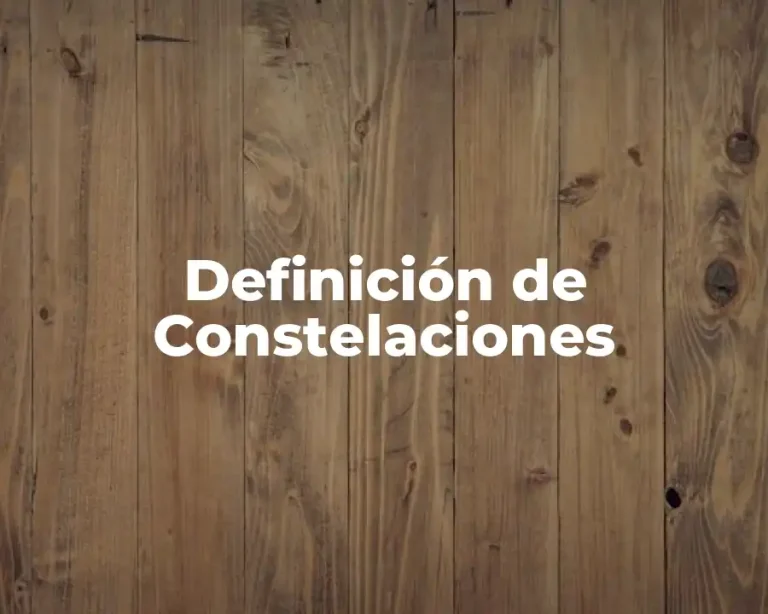 Definición de Constelaciones