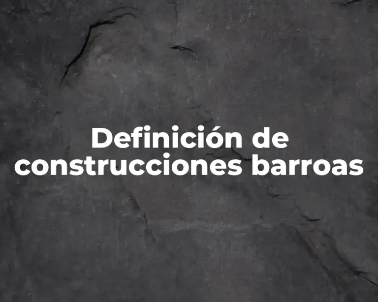 Definición de construcciones barroas