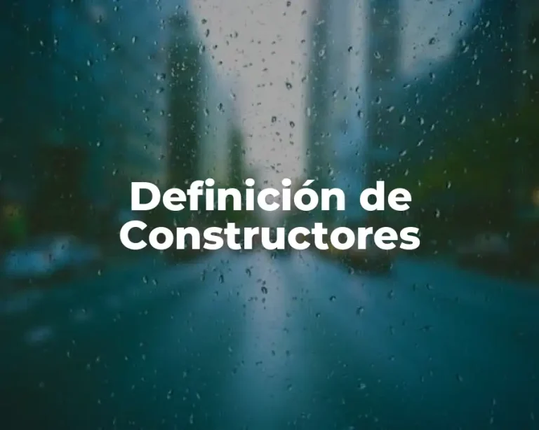 Definición de Constructores