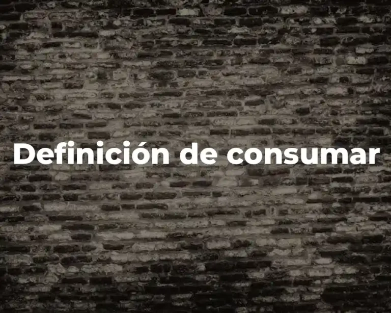 Definición de consumar