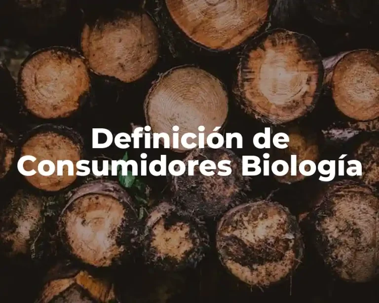 Definición de Consumidores Biología
