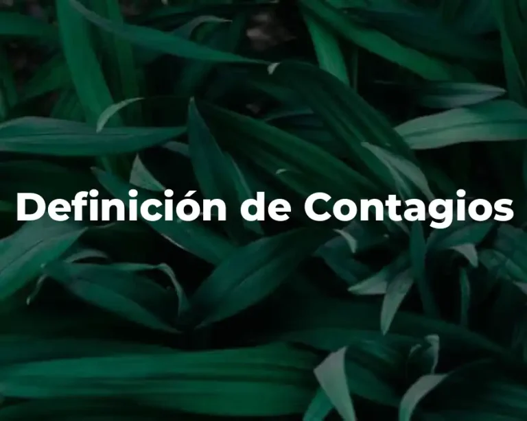 Definición de Contagios