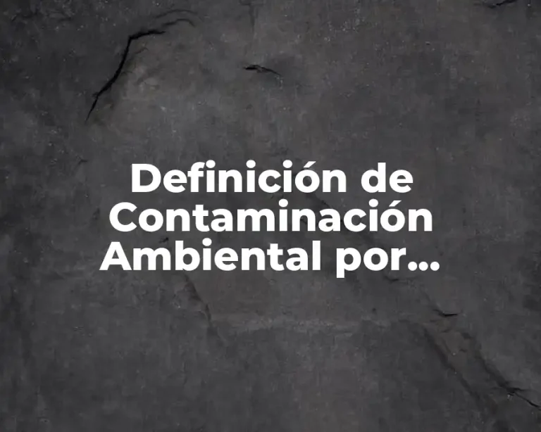 Definición de Contaminación Ambiental por Desechos de Aluminio