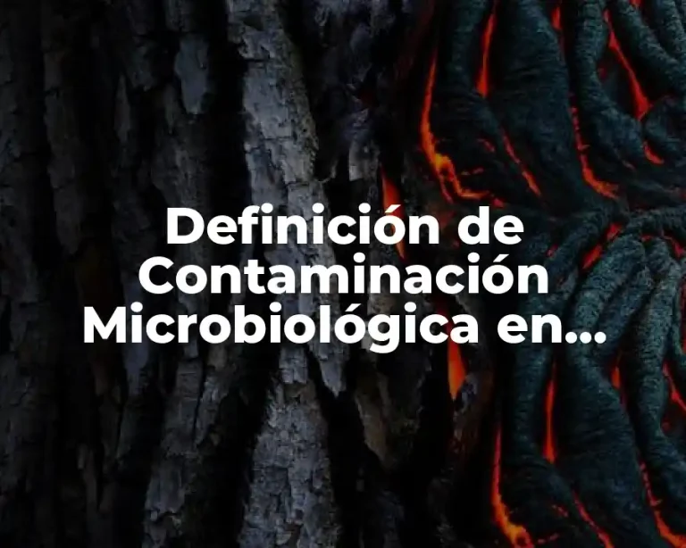 Definición de Contaminación Microbiológica en Farmacos
