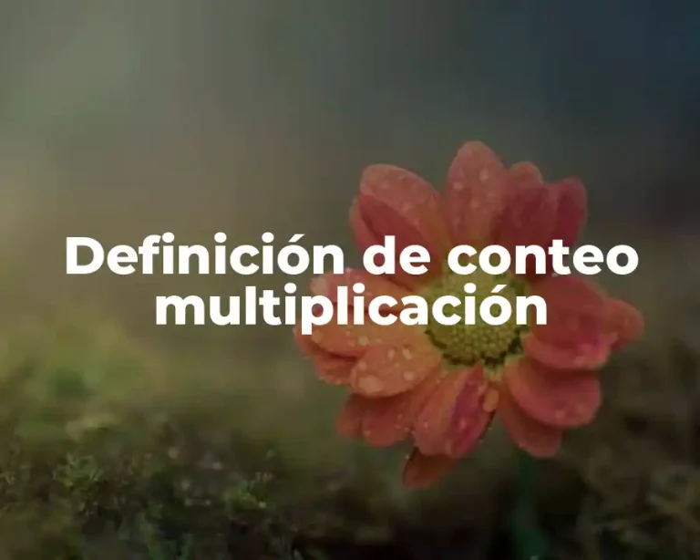 Definición de conteo multiplicación