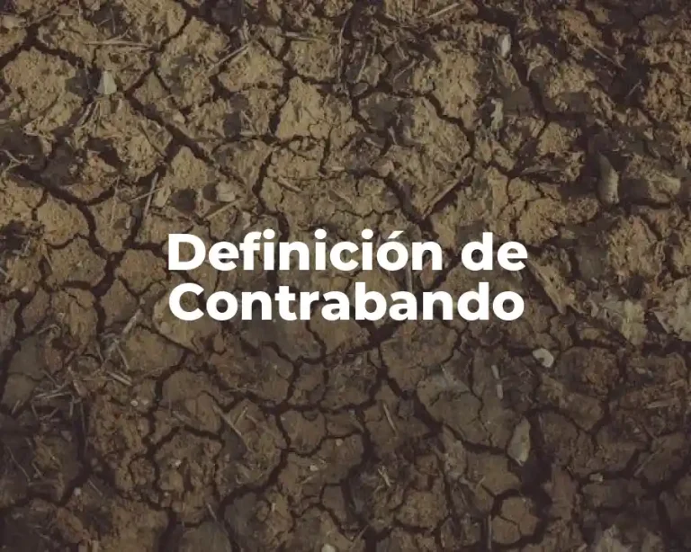 Definición de Contrabando
